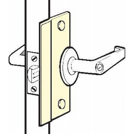 Don-Jo 2-5/8" x 6" Short Latch Protector for Outswing Doors SLP206BP